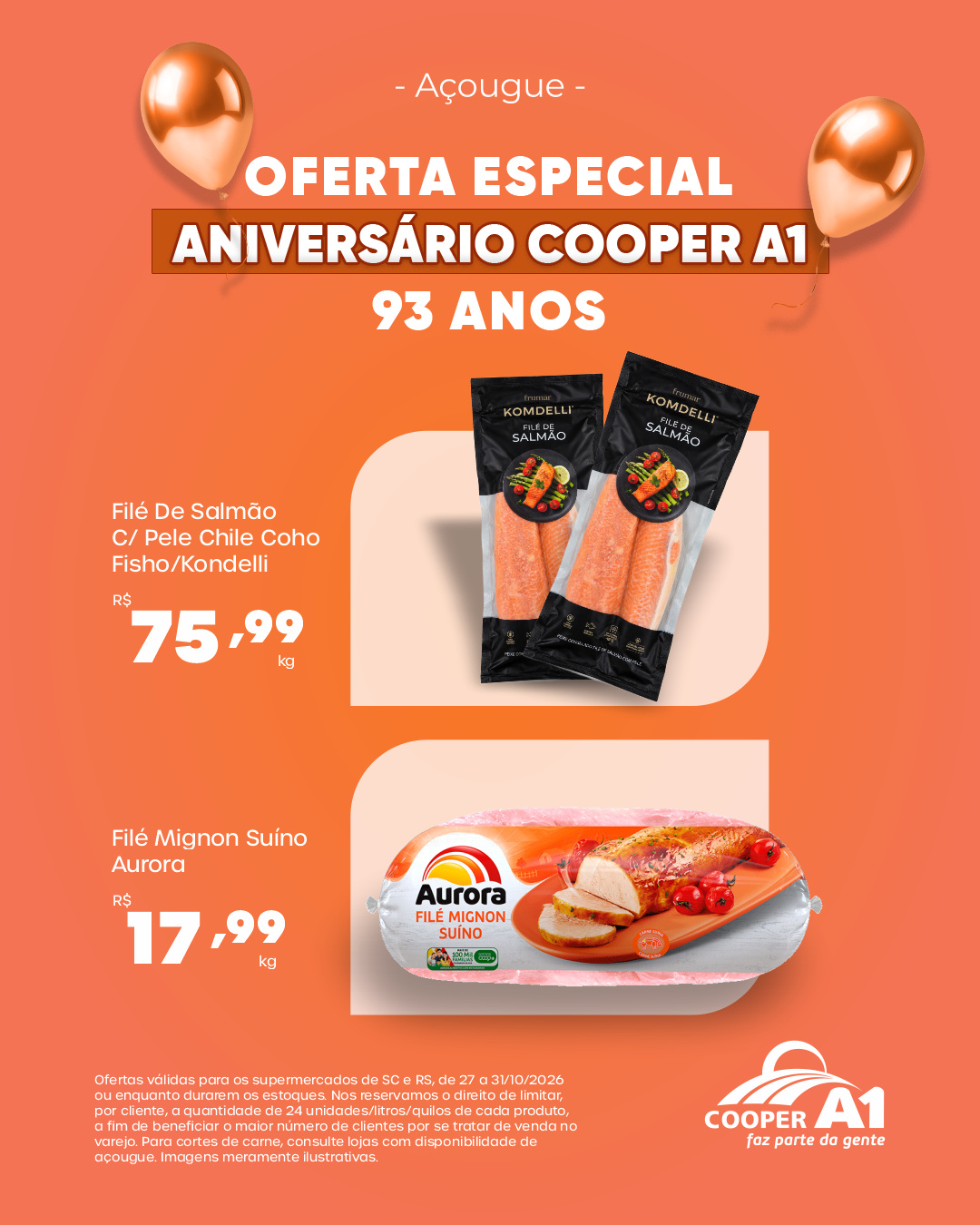 93 anos - Oferta Especial A&ccedil;ougue