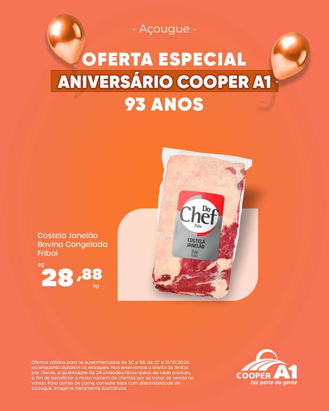 93 anos - Oferta Especial A&ccedil;ougue