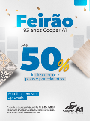 93 anos - Feir&atilde;o de Pisos e Porcelanatos