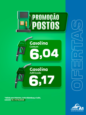 Promo&ccedil;&atilde;o Postos (Palmitos, Sede Oldenburg e Caibi)
