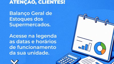 Comunicados de balan&ccedil;o geral dos supermercados