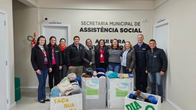 Entre todas cooperativa do munic&iacute;pio foram arrecadados 103 cobertores-mantas
