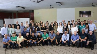 Evento de avalia&ccedil;&atilde;o das a&ccedil;&otilde;es realizadas em 2024 pelo programa Encadeamento Produtivo Aurora Coop e Sebrae (Foto: Karina Ogliari/MB Comunica&ccedil;&atilde;o)