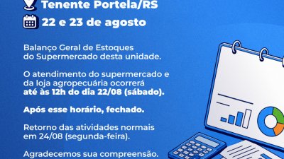 Tenente Portela/RS dias 22 e 23/08