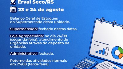 Erval Seco/RS dias 23 e 24/08