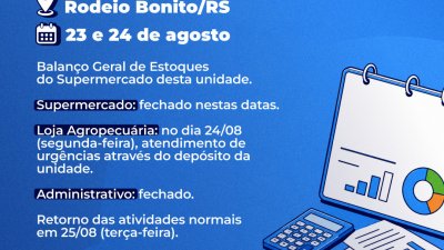 Rodeio Bonito/RS dias 23 e 24/08