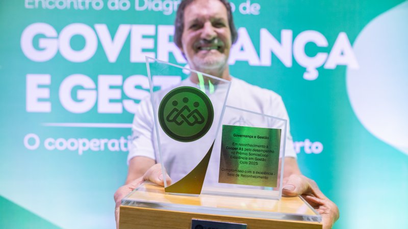 Cooper A1 conquista pr&ecirc;mio do programa SomosCoop Excel&ecirc;ncia em Gest&atilde;o