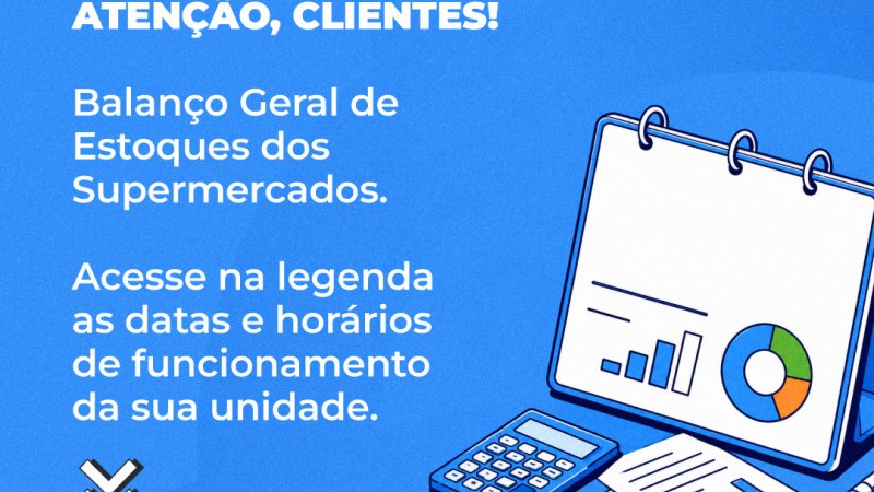 Comunicados de balan&ccedil;o geral dos supermercados