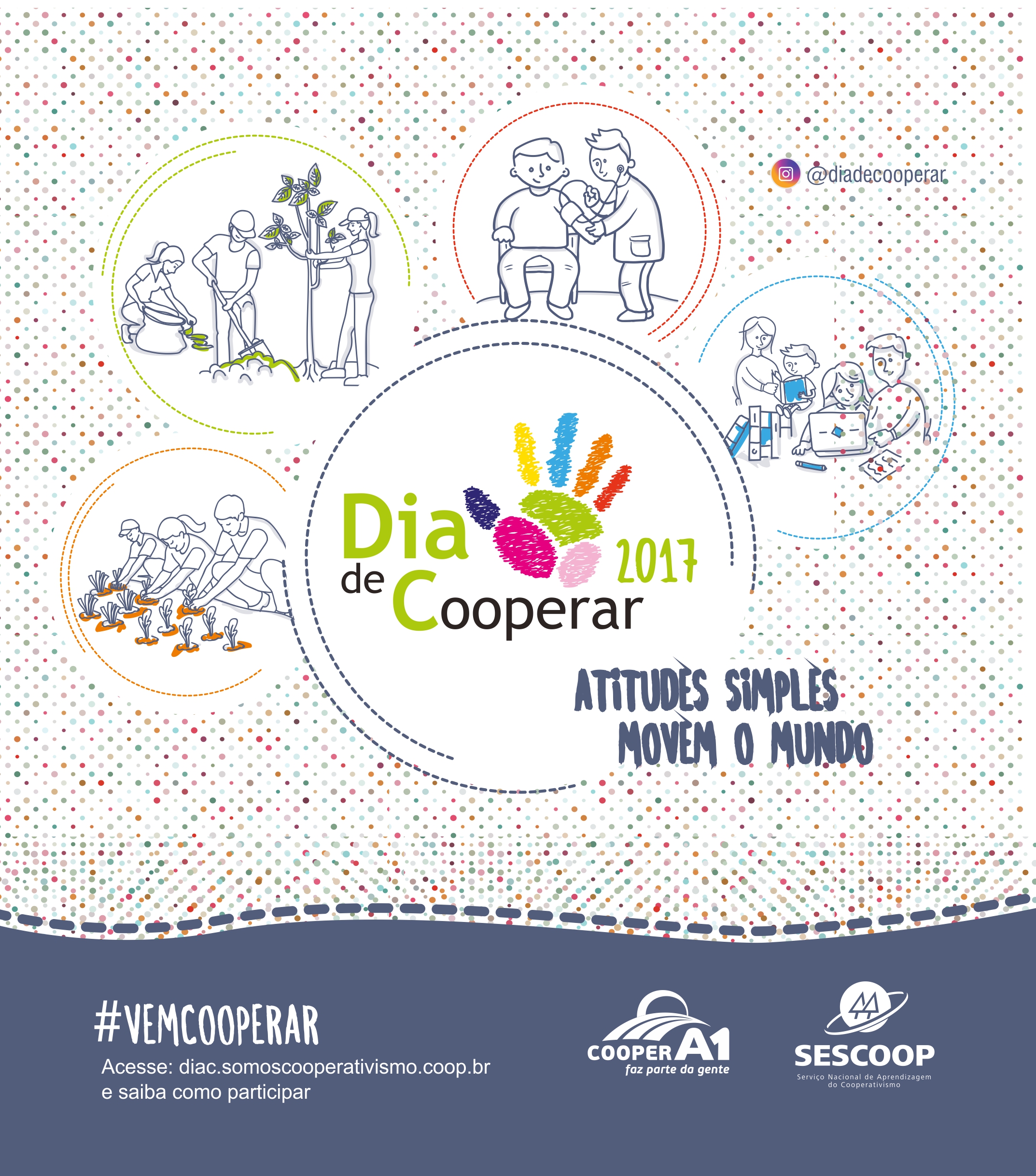 1º DE JULHO DIA INTERNACIONAL DO COOPERATIVISMO: Cooper A1 incentiva práticas de boas ações cooperativas em benefício das pessoas