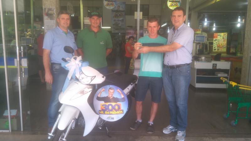 PROMOÇÃO 300 MIL EM PRÊMIOS:  Cooper A1 entrega mais uma moto 0 KM