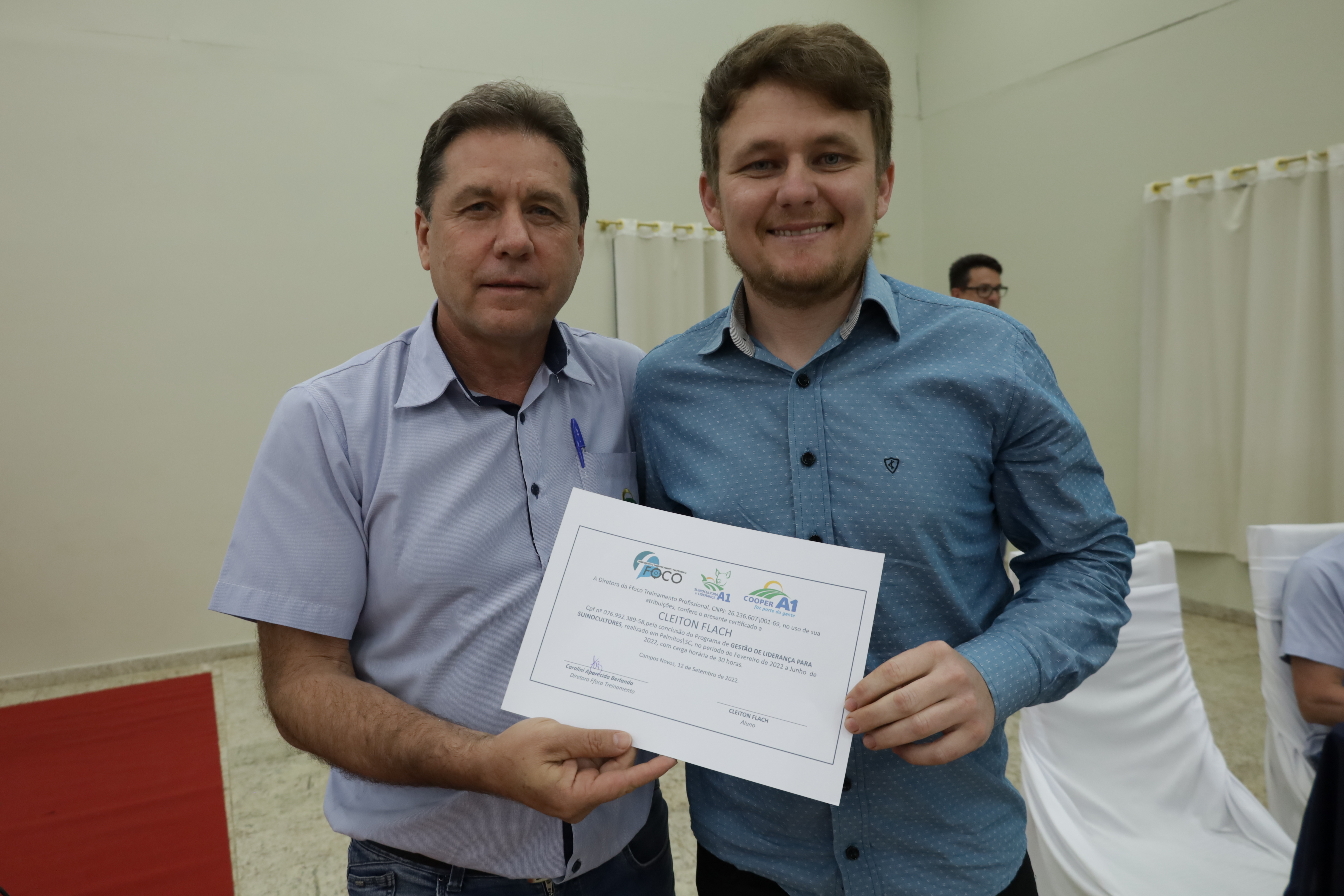 SUINOCULTURA COOPER A1: Profissionais das granjas são certificados em liderança e gerenciamento da equipe