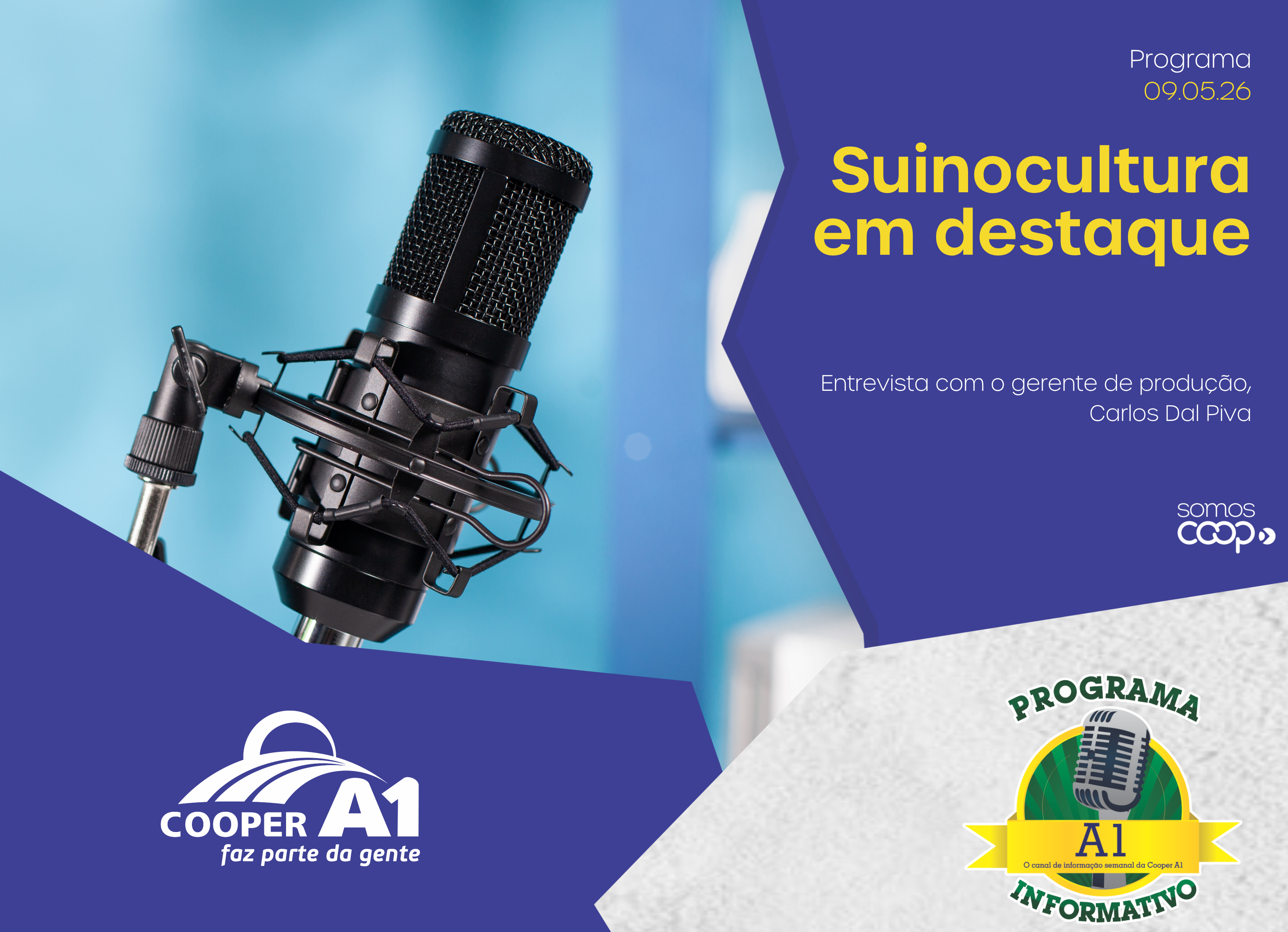 INFORMATIVO A1 09.05.26: Suinocultura em destaque